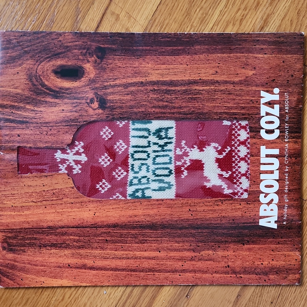 Absolut Vodka Knit Cozy by Cynthia Rowley